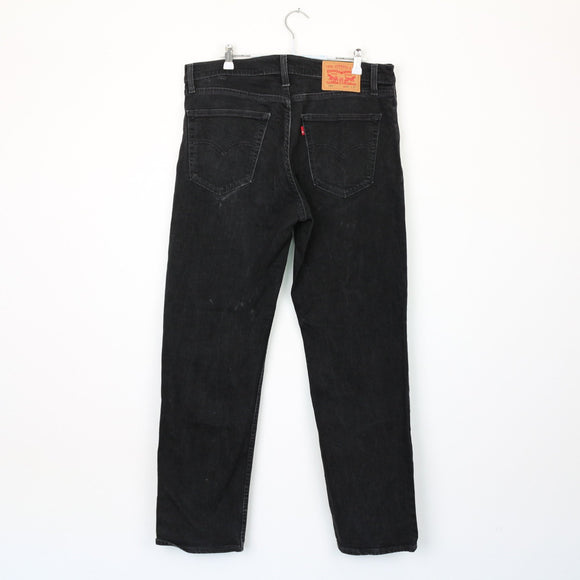 Levi's Black Straight-Leg Jeans, Size 36