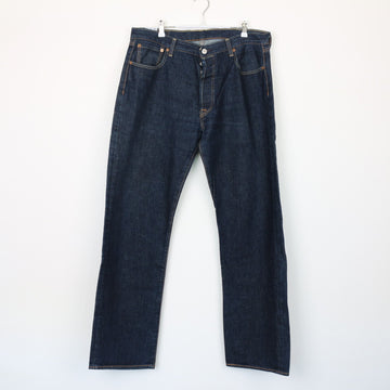 Levi's Dark Blue Straight-Leg Jeans, Size 36