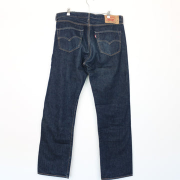 Levi's Dark Blue Straight-Leg Jeans, Size 36 - 0