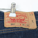 Levi's Dark Blue Straight-Leg Jeans, Size 36-3