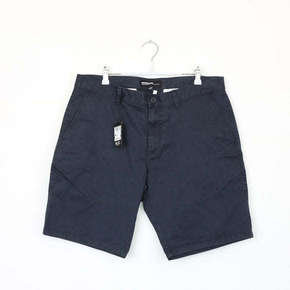 Woolworths Navy Blue Chino Shorts, Size 34