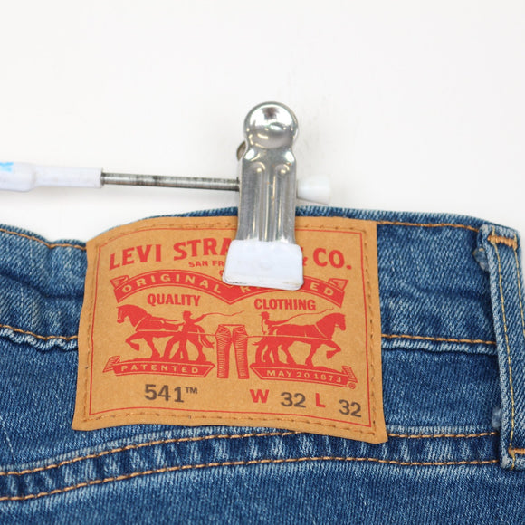 Levi's Blue Straight-Leg Jeans, Size 32
