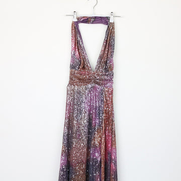 Fashion Nova Sparkly Mermaid Maxi Dress, Size XS