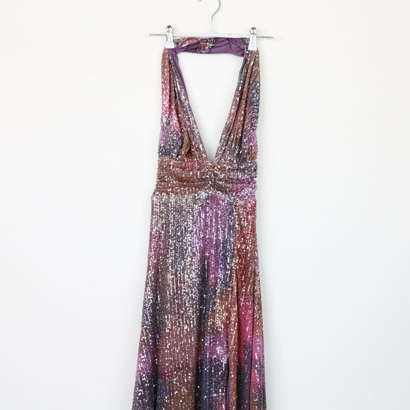 Fashion Nova Sparkly Mermaid Maxi Dress, Size XS