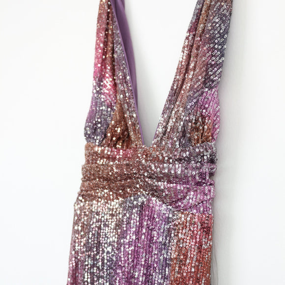 Fashion Nova Sparkly Mermaid Maxi Dress, Size XS