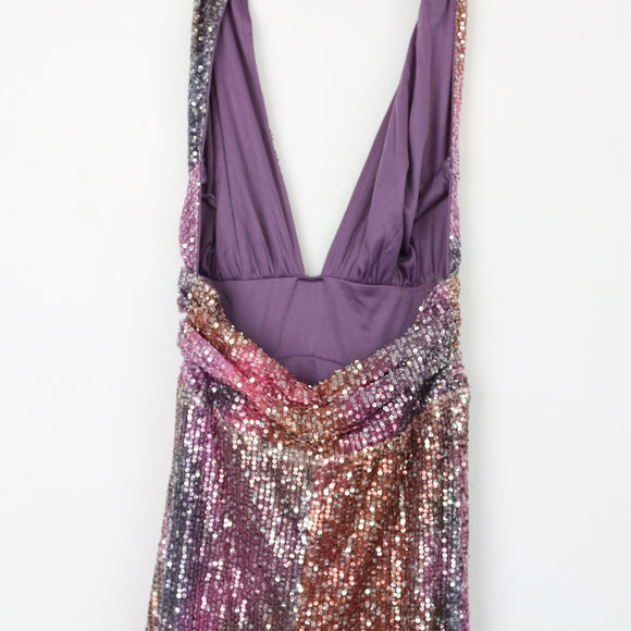Fashion Nova Sparkly Mermaid Maxi Dress, Size XS