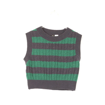 H&M Green and Navy Sleeveless Jersey, Size XS