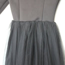 Black Off-the-Shoulder Tulle and Fur Dress, Size 7–8-3