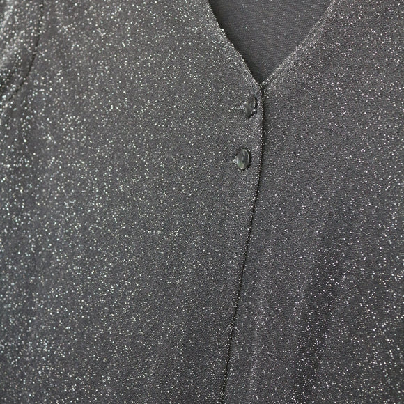 Black Sparkly Cardigan, Size M