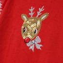 Woolies Kids' Red Reindeer Christmas Dress, Size 5-2