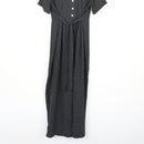 Black and White Polka Dot Jumpsuit, Size L-2