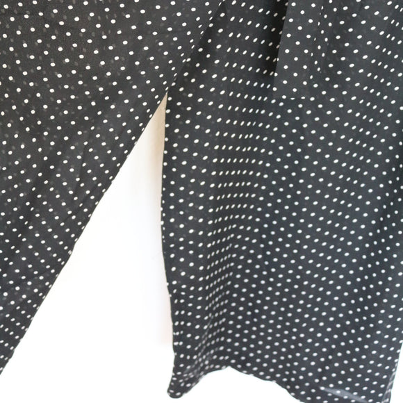 Black and White Polka Dot Jumpsuit, Size L