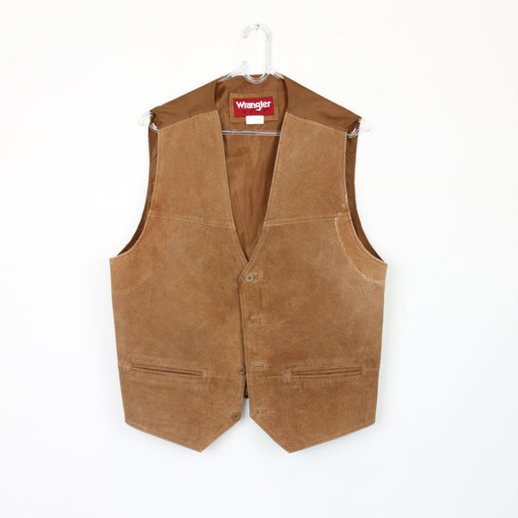 Wrangler Genuine Leather Waistcoat, Size L