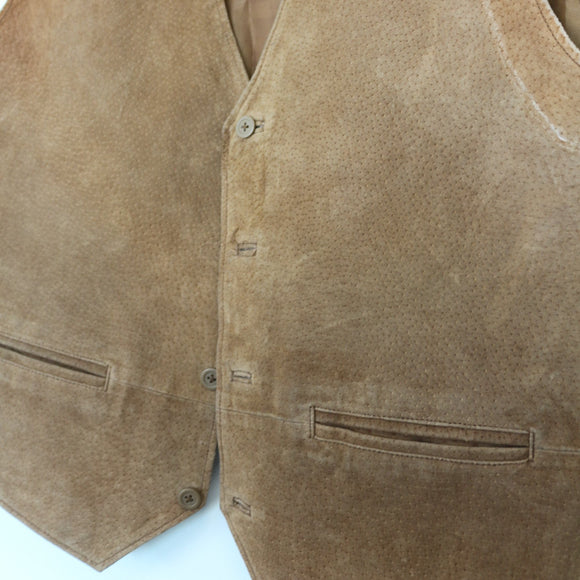 Wrangler Genuine Leather Waistcoat, Size L