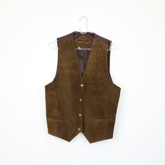 Genuine Leather Waistcoat, Size M