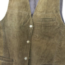 Genuine Leather Waistcoat, Size M-2