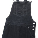 Forever New Black Corduroy Dungaree, Size 10-2