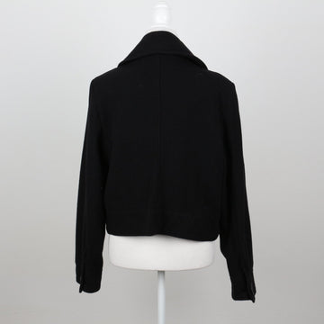 Woolworths Black Melton Coat | Hip Length | Size 16 - 0