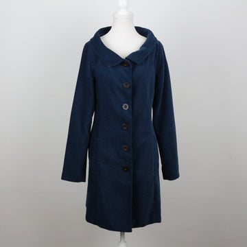 Blue Velvet-Feel Coat | Size S