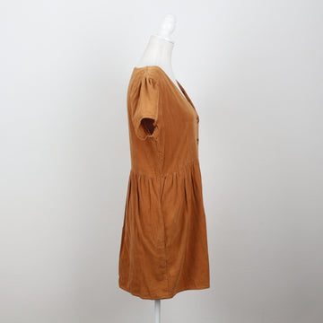 Cotton On Tan Corduroy Mini Dress | Size M - 0