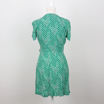 Zara Green Floral Wrap Dress | Size S - 0