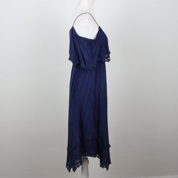 Midnight Blue Plaid Midi Dress | Size S - 0