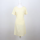 Pastel Yellow Wrap T-Shirt Dress | Size 32-1