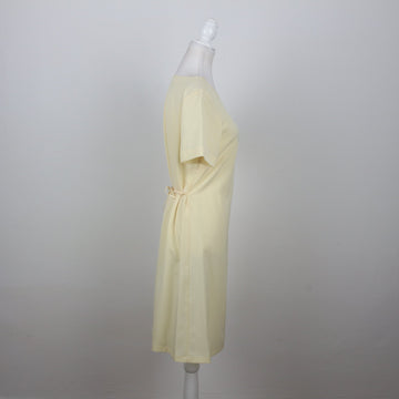 Pastel Yellow Wrap T-Shirt Dress | Size 32 - 0