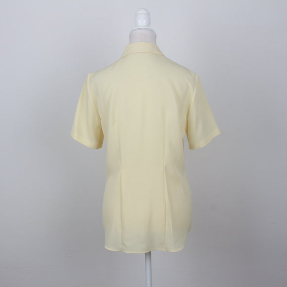 Pastel Yellow Short Sleeve Shirt | Size 32
