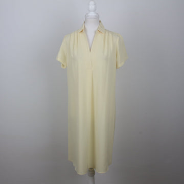 Pastel Yellow Short Sleeve T-Shirt Dress | Size 32