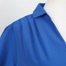 Electric Blue V-Neck T-Shirt Dress | Size 34-2