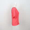 Woolworths Coral Textured Puff-Sleeve V-Neck Blouse – Size XS-3