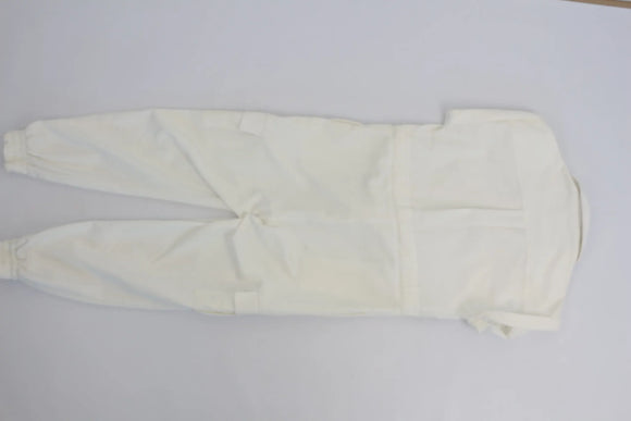 White Denim Jumpsuit | Sizes S–XL | Brand New
