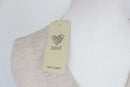 Cream midi length 100% linen dress - XS-3