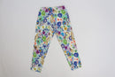 Bright Watercolour Floral Print Stretch Pants | Sizes S–XL | Brand New-3