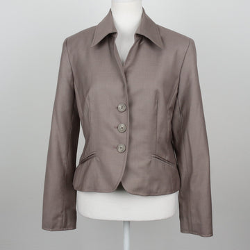 Next Tailored Khaki Cropped Blazer | Size 14