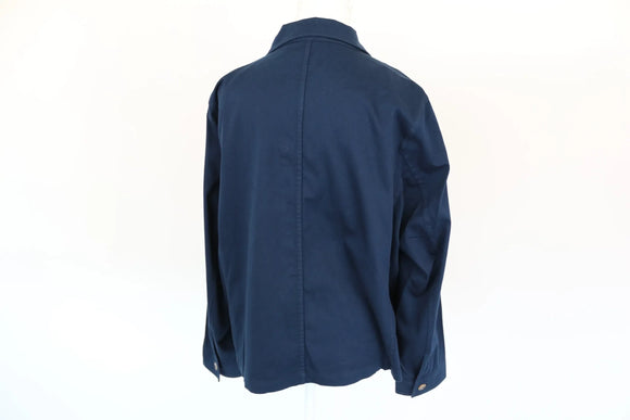 Navy Blue Cotton-Stretch Jacket | Sizes L & XL | Brand New