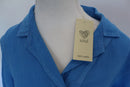 Light Blue Linen Oversized-Button Relaxed Dress | Brand New-5