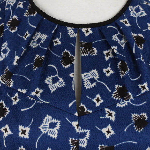 Country Road blue printed bodycon dress - 4