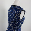 Country Road blue printed bodycon dress - 4-6