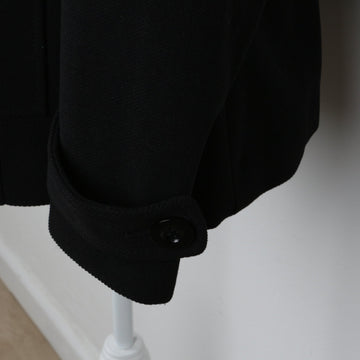 Debenhams Collection Black Cropped Coat | Size 20 - 0