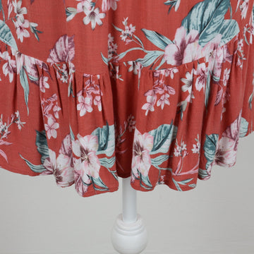 Orange Floral Skirt | Size S - 0