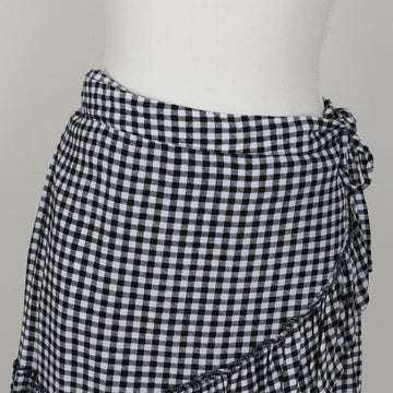 Cotton On Black Gingham Mini Skirt | Size L - 0