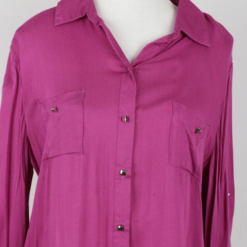 Milady's Magenta Long Sleeve Shirt | Size 12
