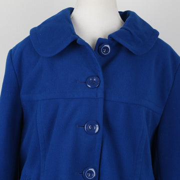 Fashion Express Electric Blue Cropped Coat | Size 16 - 0