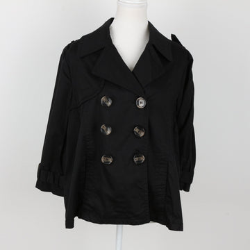 Marien Hall Black Cropped Coat | Size 12