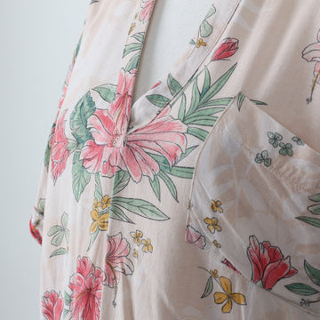 Old Khaki pink floral blouse - 10 - 0