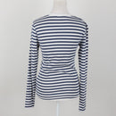 H&M Cream Ribbed Long Sleeve Top | Size M – Secondhand-4