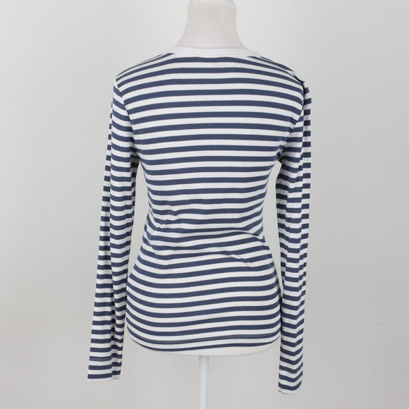 H&M Cream Ribbed Long Sleeve Top | Size M – Secondhand