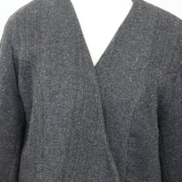 Jane & Elizabeth Grey Cropped Blazer | Size L – Secondhand